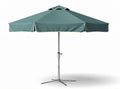 Patio umbrella in teal fabric with aluminum frame 200 x 200 x 250cm